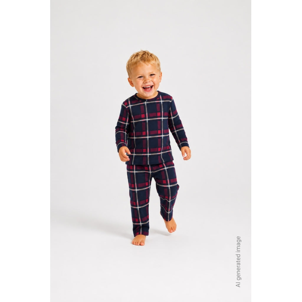 THE NEW SIBLINGS TNSTHoliday Tartan Nattøj Nattøj Navy Blazer Check