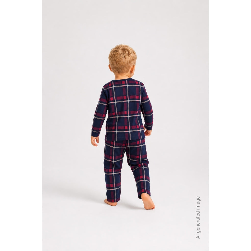 THE NEW SIBLINGS TNSTHoliday Tartan Nattøj Nattøj Navy Blazer Check