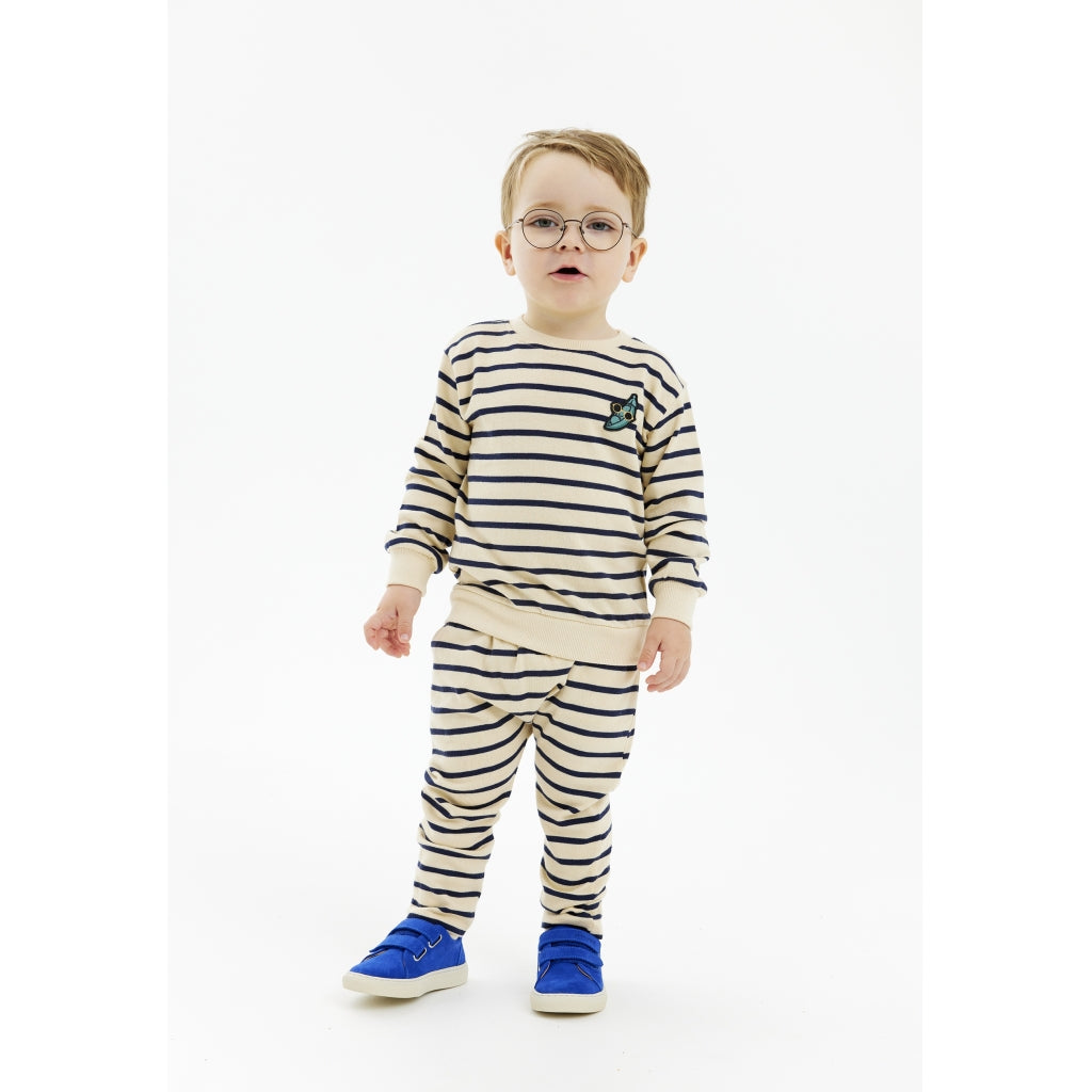 THE NEW SIBLINGS TNSTNat Unisex Bukser Bukser Mood Indigo Striped