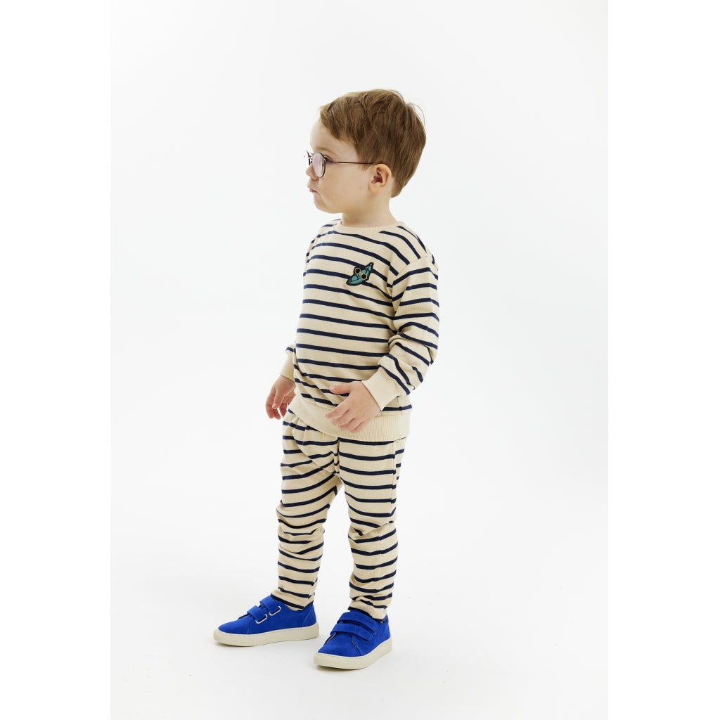 THE NEW SIBLINGS TNSTNat Unisex Bukser Bukser Mood Indigo Striped