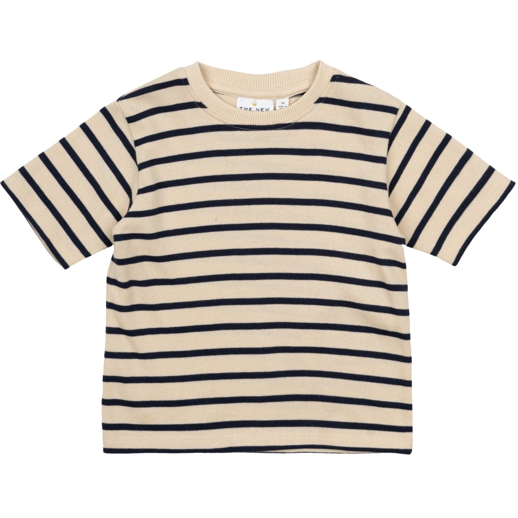 THE NEW SIBLINGS TNSTNat Unisex Oversize T-shirt T-shirt Mood Indigo Striped