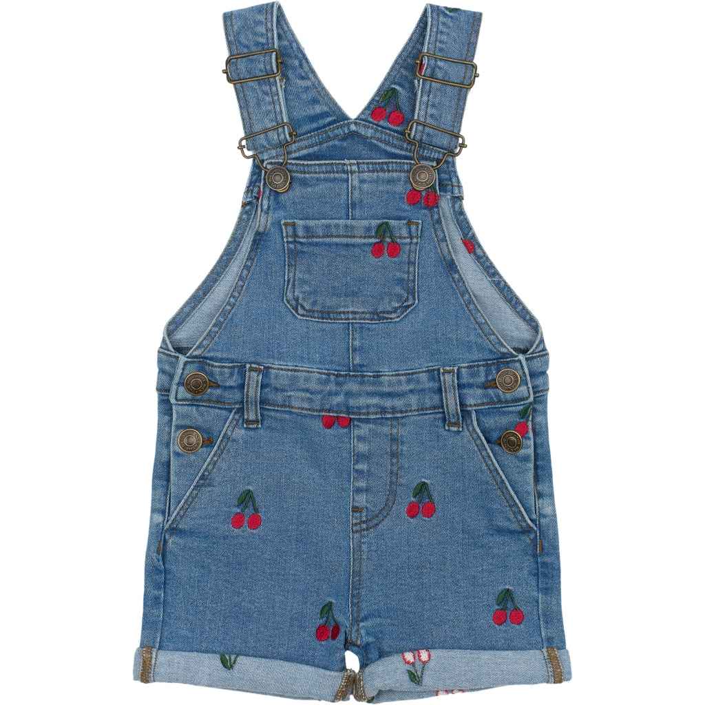 THE NEW SIBLINGS TNSTNayla Short Denim Smækbukser Overalls Light Blue Denim EMB