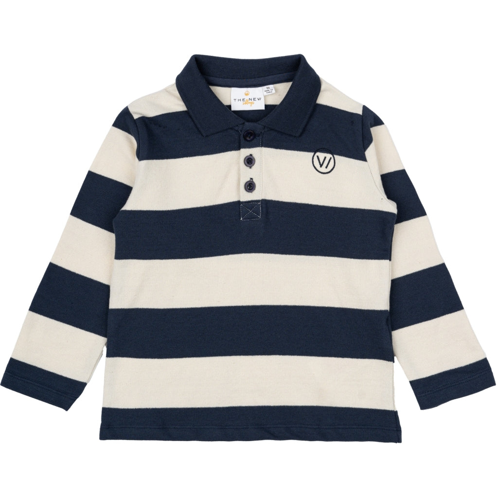 THE NEW SIBLINGS TNSTNixon Langærmet Pique Bluse Langærmet bluse Mood Indigo Striped