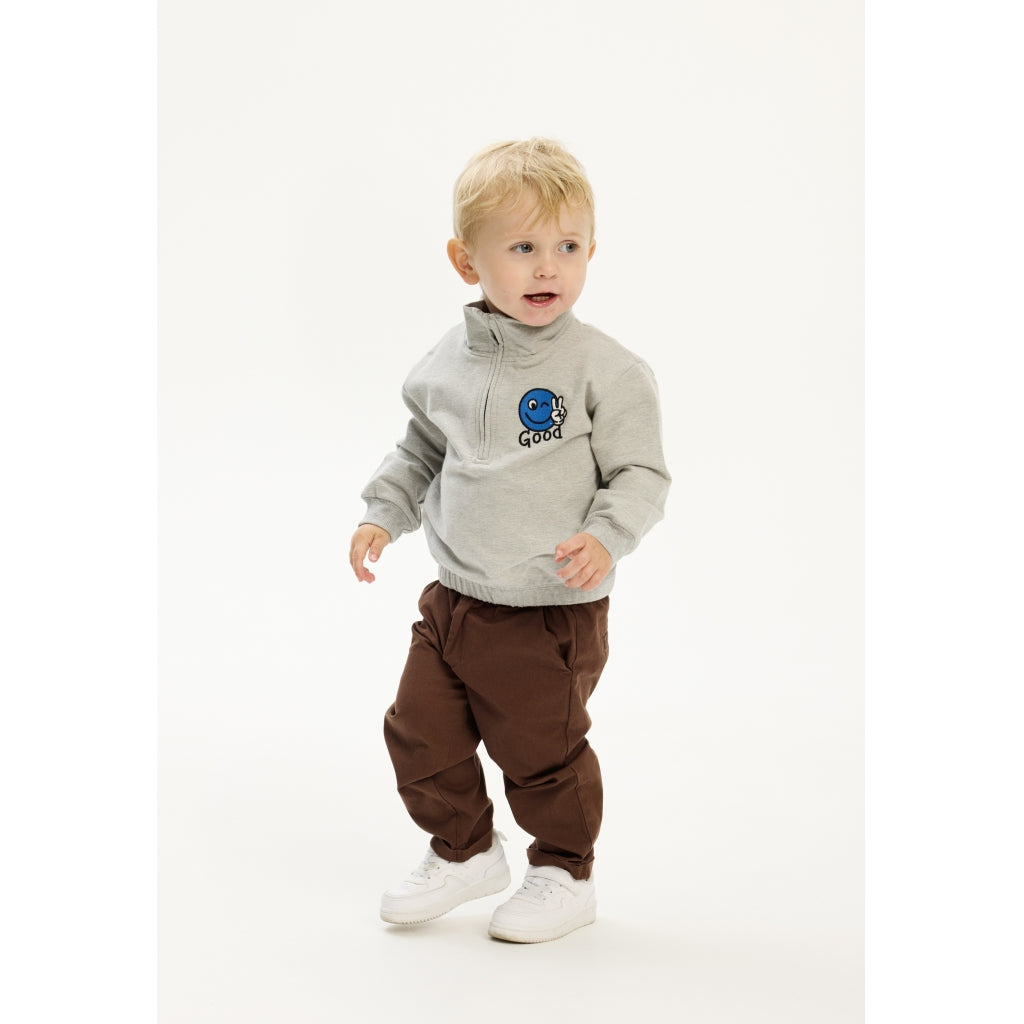 THE NEW SIBLINGS TNSTPal Oversize Sweatshirt Sweatshirt Light Grey Melange