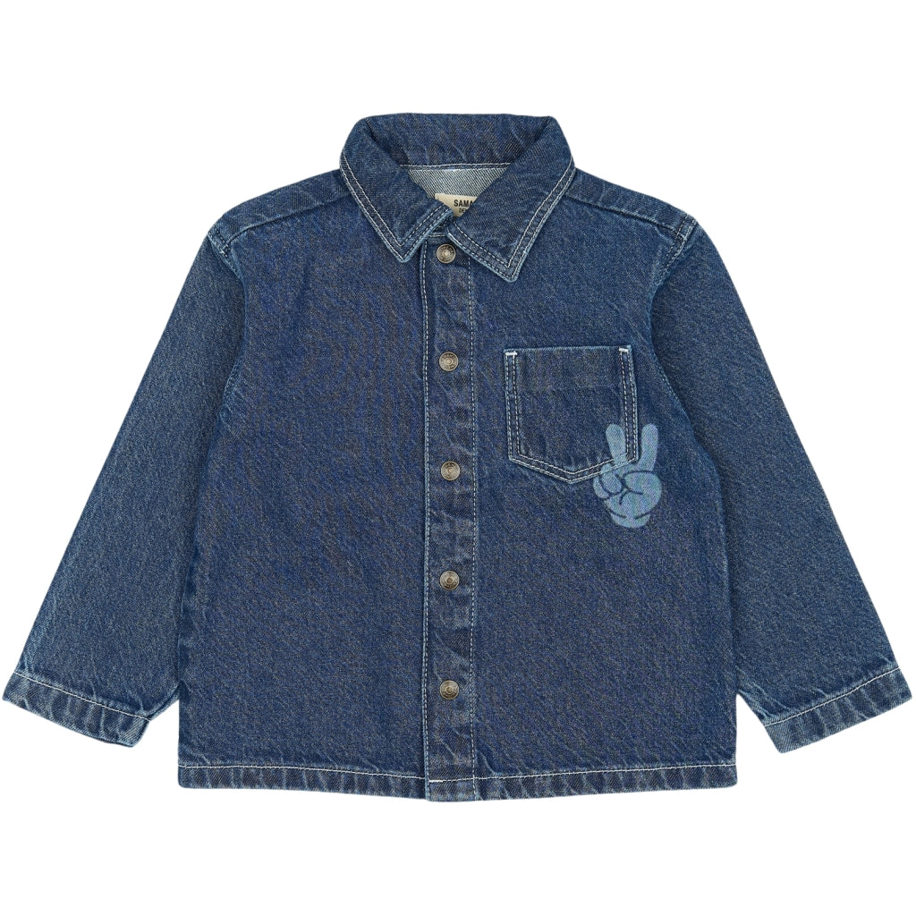 THE NEW SIBLINGS TNSTParker Oversize Denim Skjortejakke Skjorter BLUE DENIM