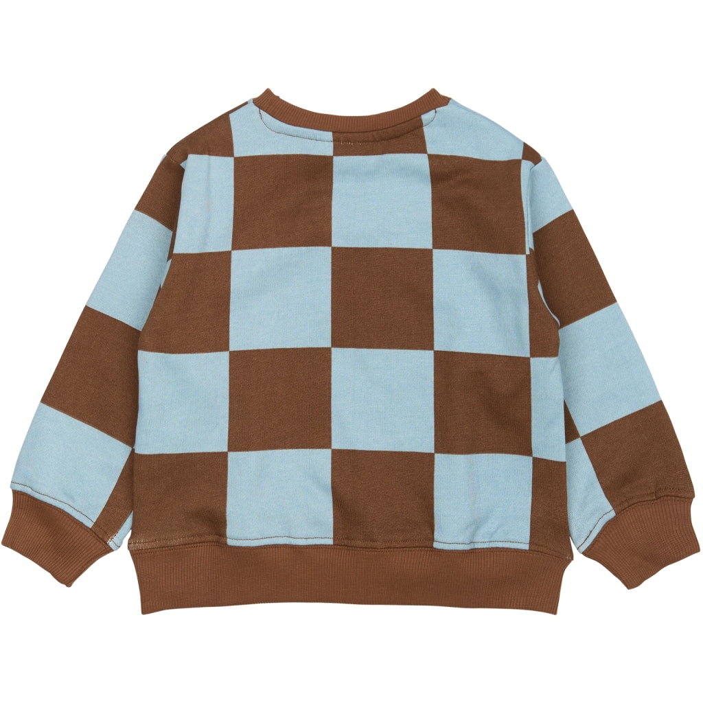 THE NEW SIBLINGS TNSTPaulie Oversize Sweatshirt Sweatshirt Toffee Check