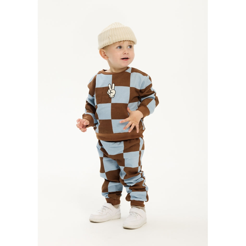 THE NEW SIBLINGS TNSTPaulie Sweatpants Bukser Toffee Check