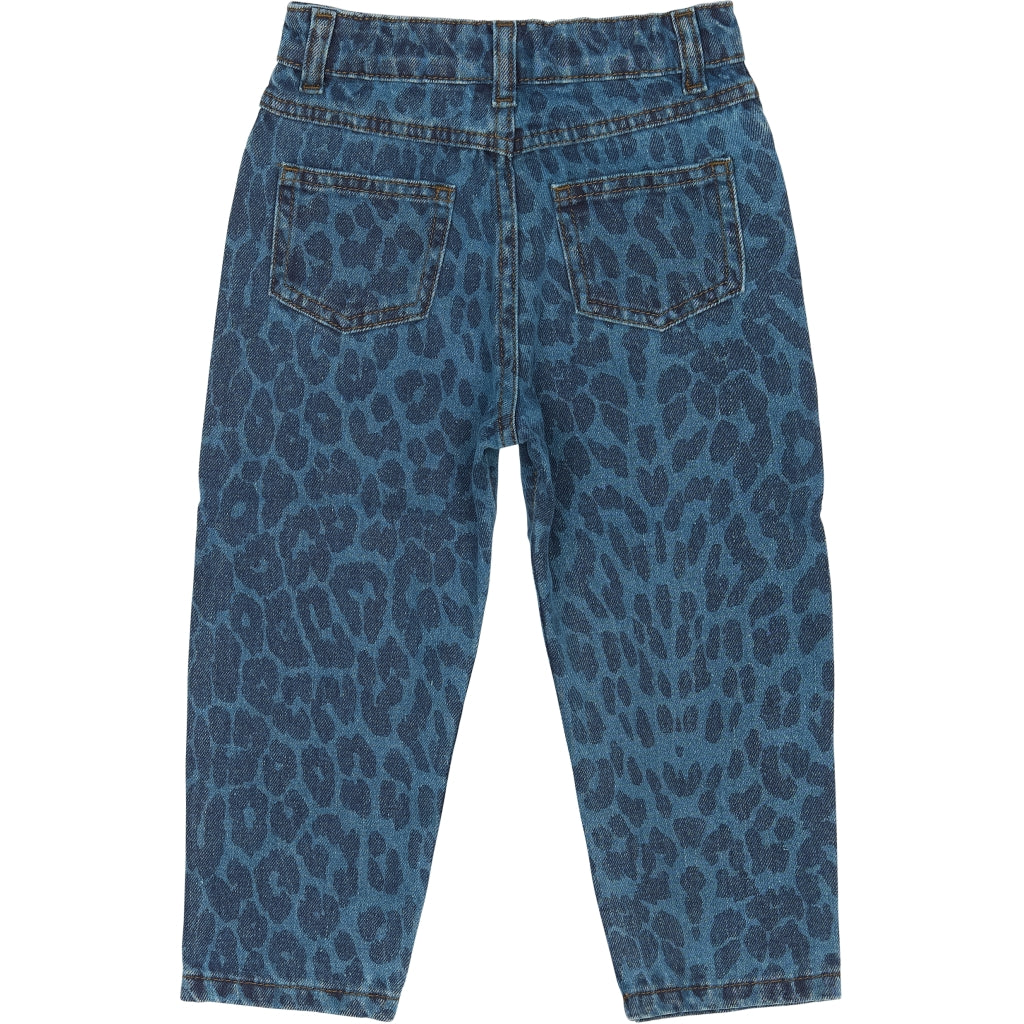 THE NEW SIBLINGS TNSTPearl Carrot Jeans Jeans Medium Blue Denim AOP