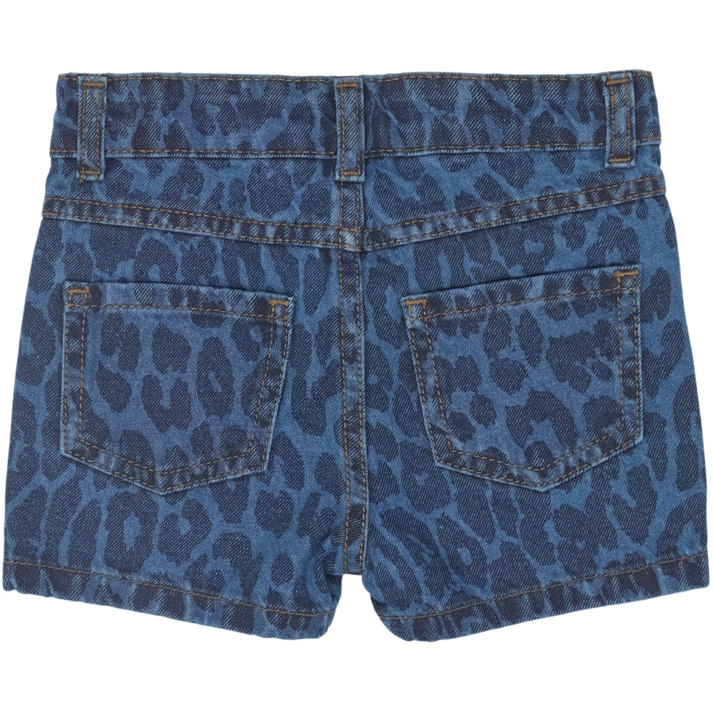 THE NEW SIBLINGS TNSTPearl Regular Fit Denim Shorts Shorts Medium Blue Denim AOP