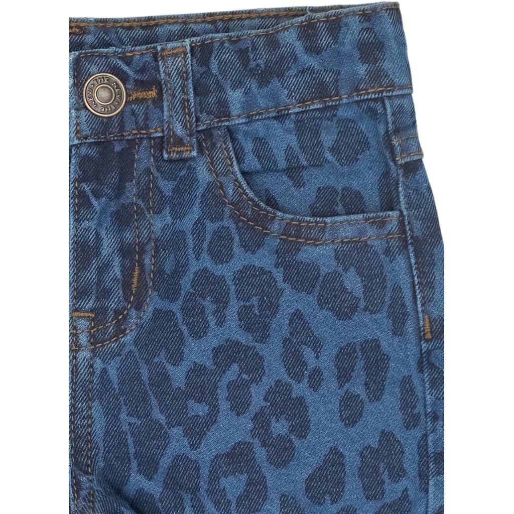 THE NEW SIBLINGS TNSTPearl Regular Fit Denim Shorts Shorts Medium Blue Denim AOP