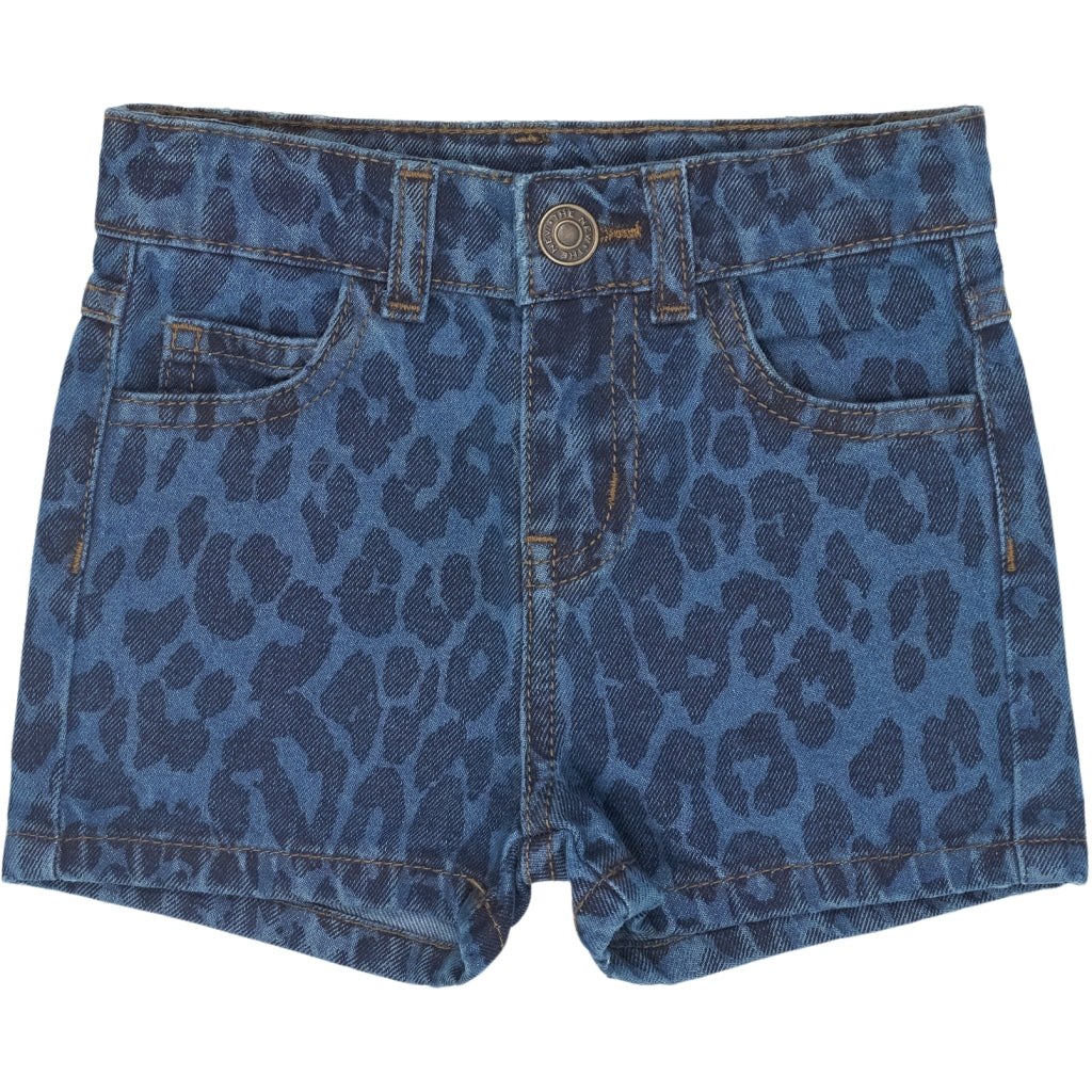 THE NEW SIBLINGS TNSTPearl Regular Fit Denim Shorts Shorts Medium Blue Denim AOP