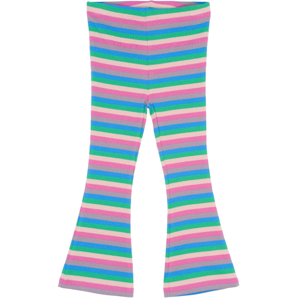 THE NEW SIBLINGS TNSTPolly Flare Rib Bukser Bukser Multi Striped