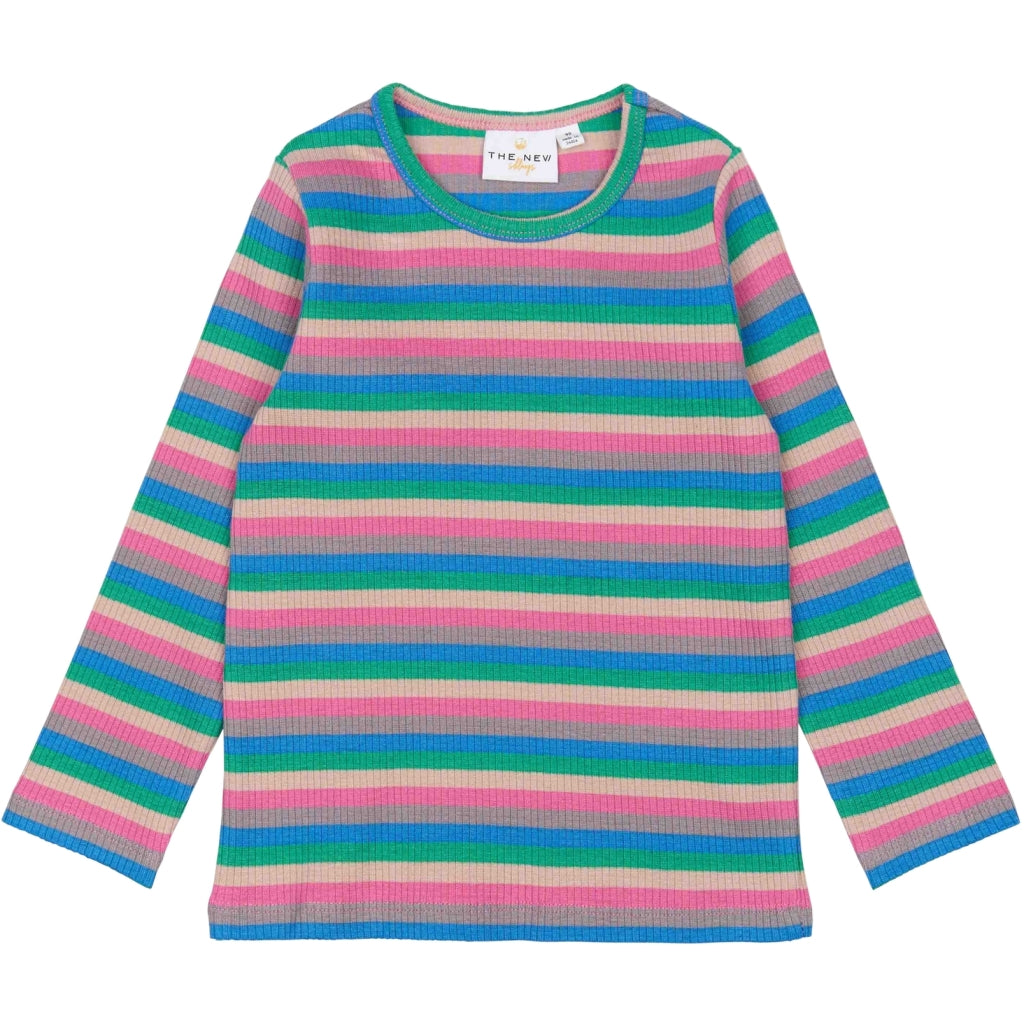 THE NEW SIBLINGS TNSTPolly Langærmet Rib Bluse Langærmet bluse Multi Striped