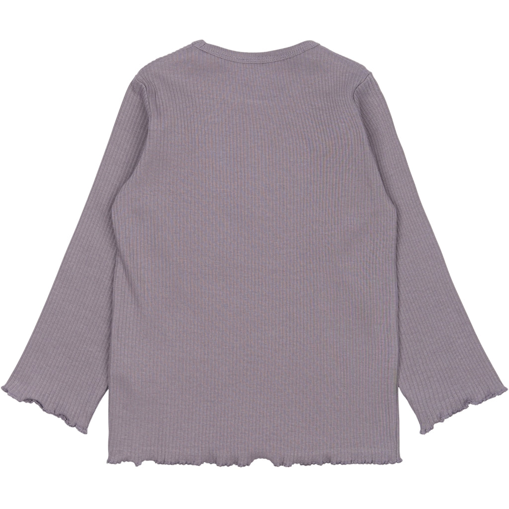 THE NEW SIBLINGS TNSTPrincess Langærmet Rib Bluse Langærmet bluse GRAY RIDGE