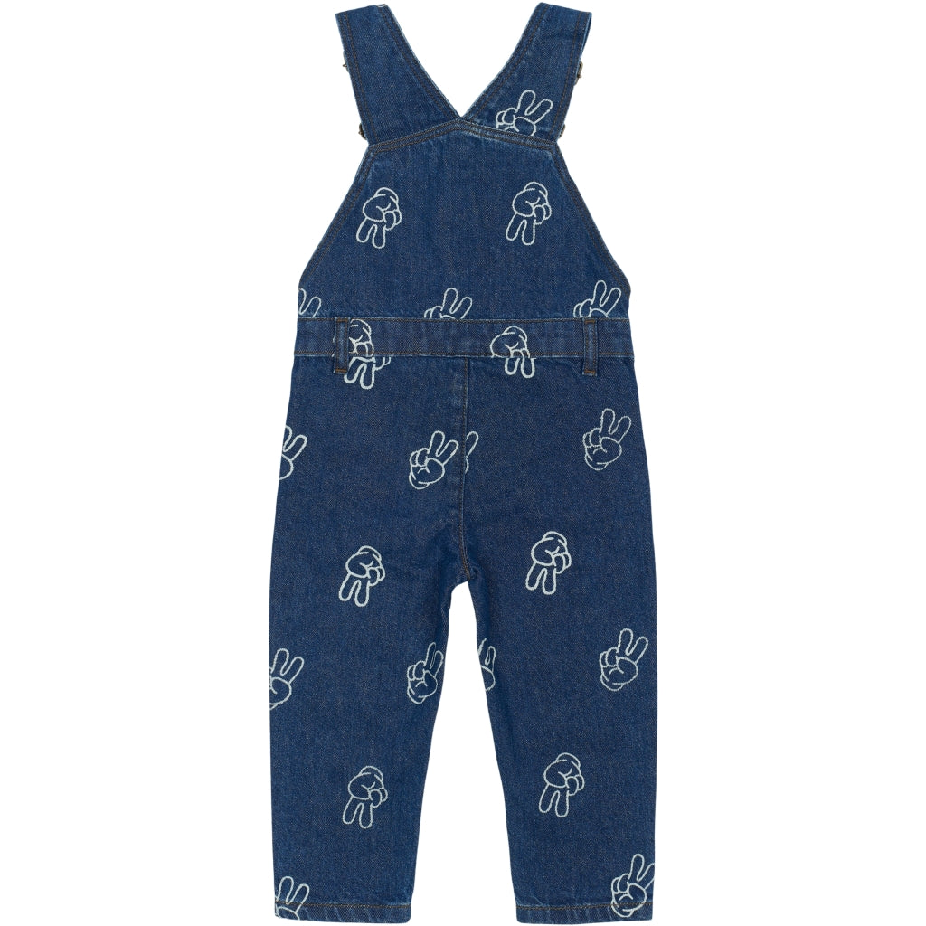THE NEW SIBLINGS TNSTProsper Denim Smækbukser Overalls Medium Blue Denim AOP