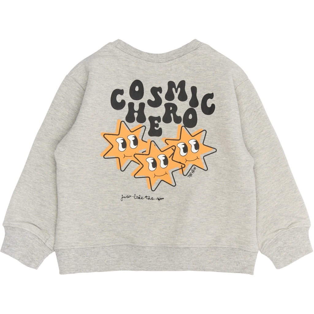 THE NEW SIBLINGS TNSTRandall Oversize Sweatshirt Sweatshirt Light Grey Melange