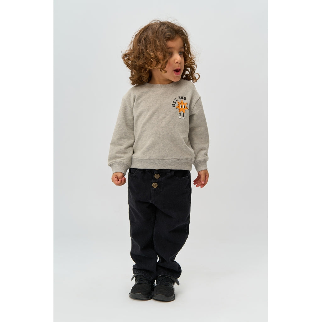 THE NEW SIBLINGS TNSTRandall Oversize Sweatshirt Sweatshirt Light Grey Melange