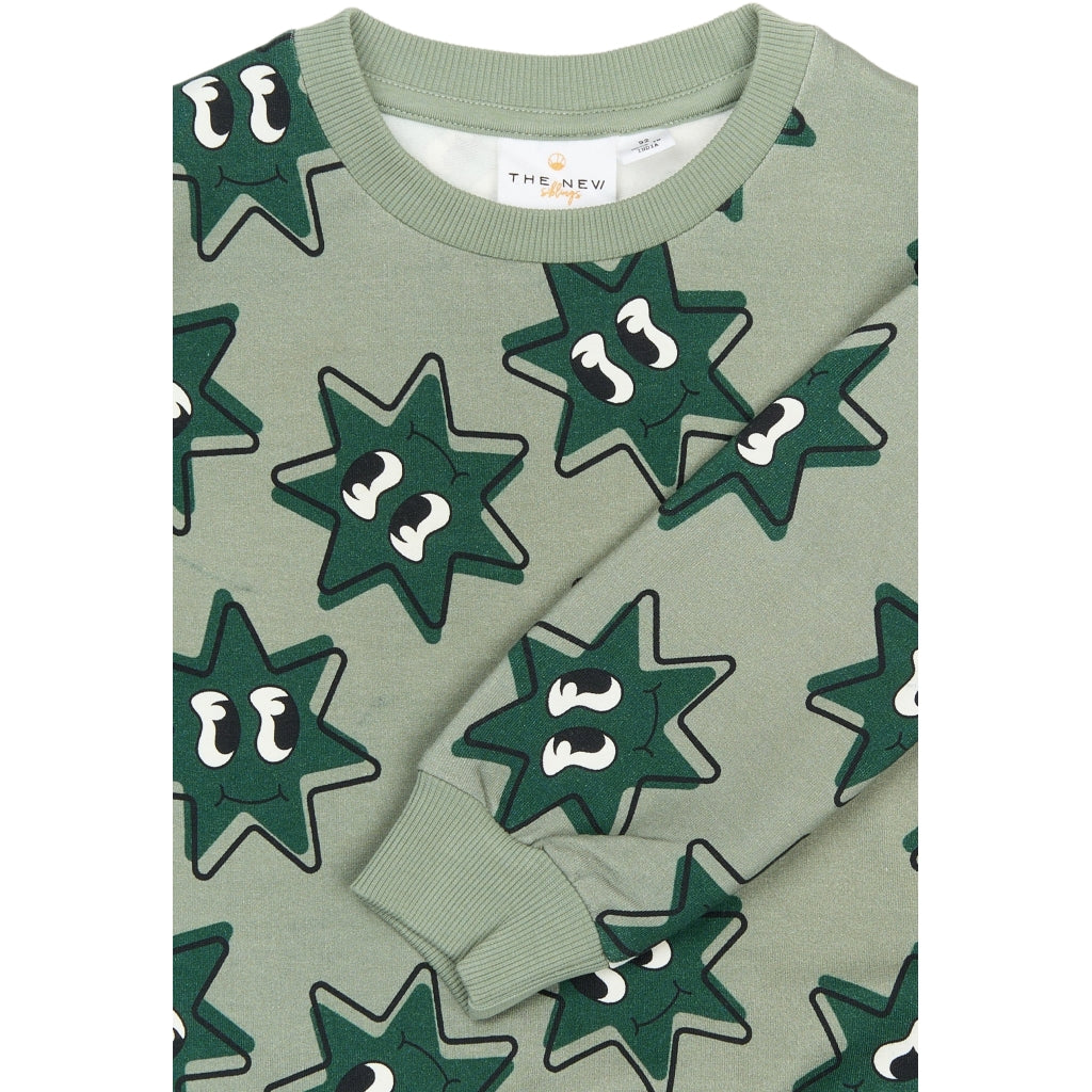 THE NEW SIBLINGS TNSTRavi Sweatshirt Sweatshirt Lily Pad AOP