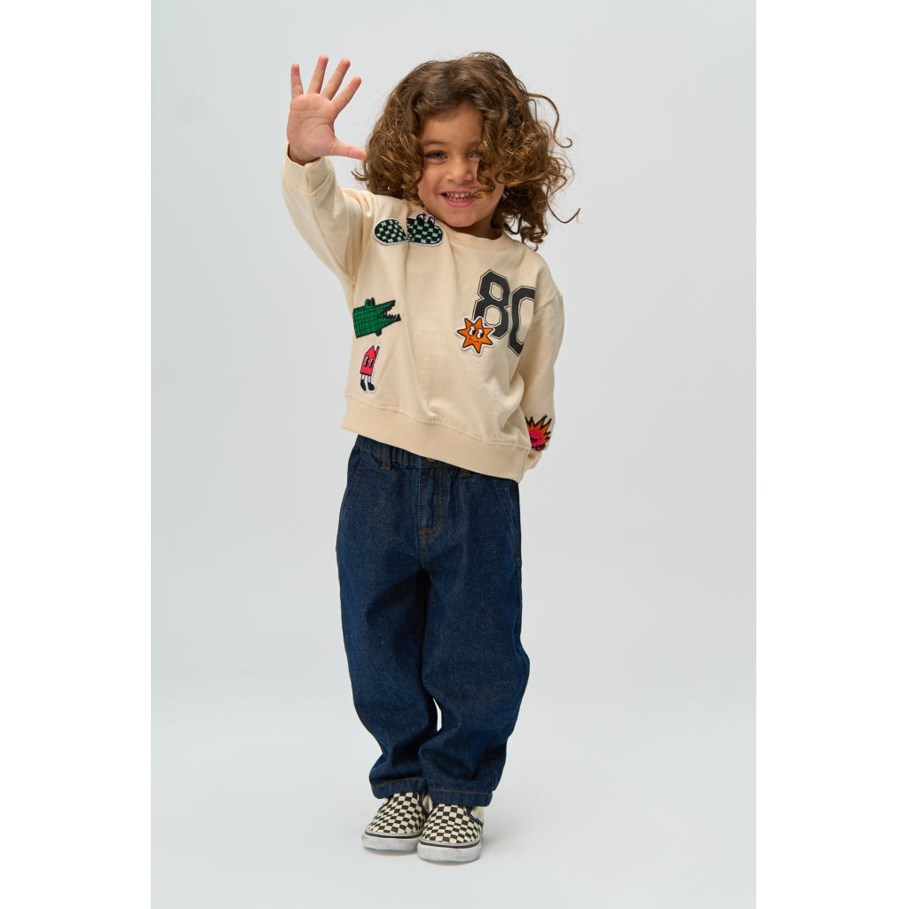 THE NEW SIBLINGS TNSTRaymond Oversize Sweatshirt Sweatshirt Gardenia