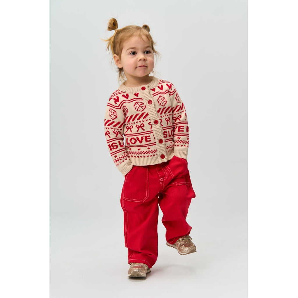 THE NEW SIBLINGS TNSTRegina Jacquard Cardigan Cardigan Gardenia AOP