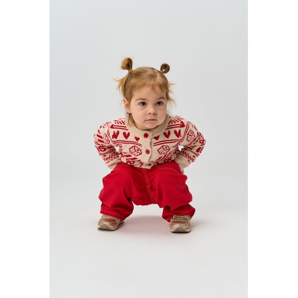 THE NEW SIBLINGS TNSTRegina Jacquard Cardigan Cardigan Gardenia AOP