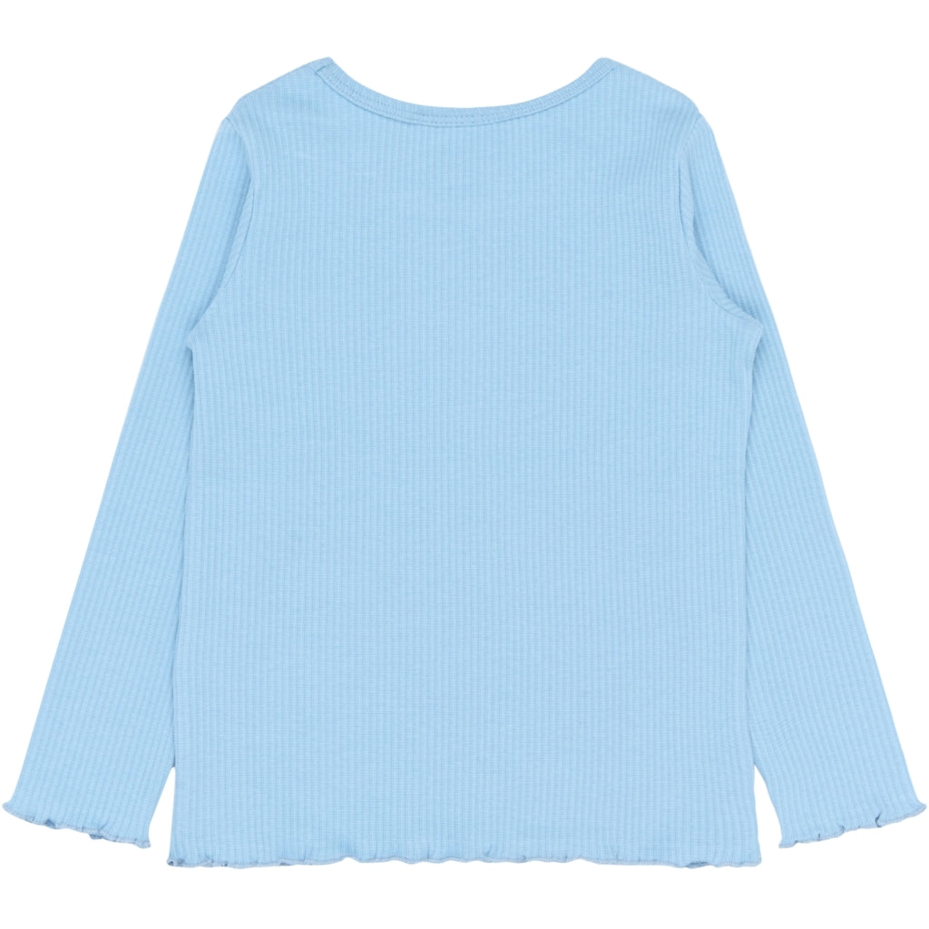 THE NEW SIBLINGS TNSTRianna Langærmet Rib Bluse Langærmet bluse Forever Blue
