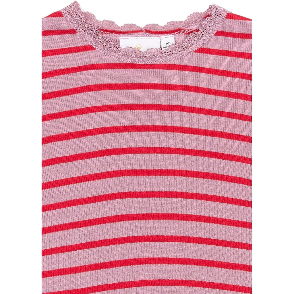 THE NEW SIBLINGS TNSTRie Langærmet Rib Bluse Langærmet bluse Mauve Shadows Striped