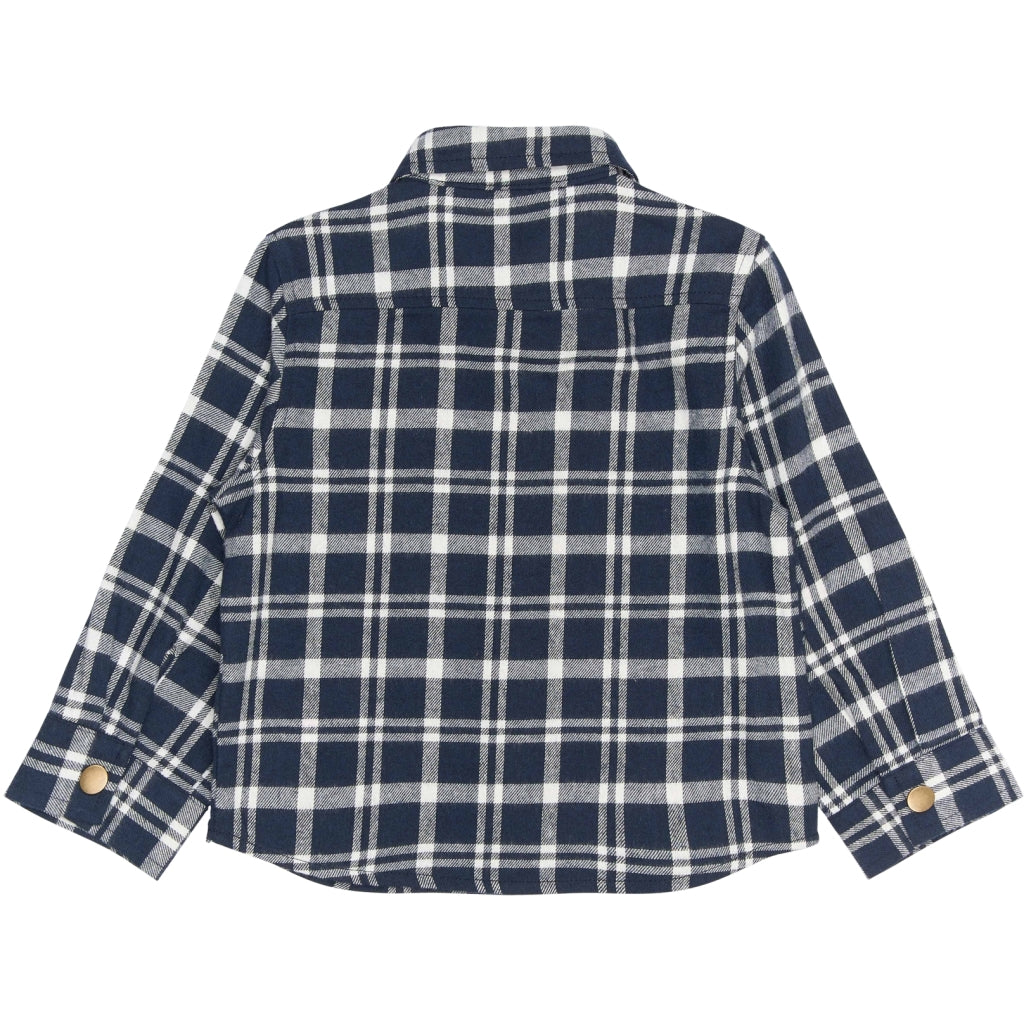 THE NEW SIBLINGS TNSTRiggs Langærmet Flannel Skjorte Skjorter Navy Blazer Check