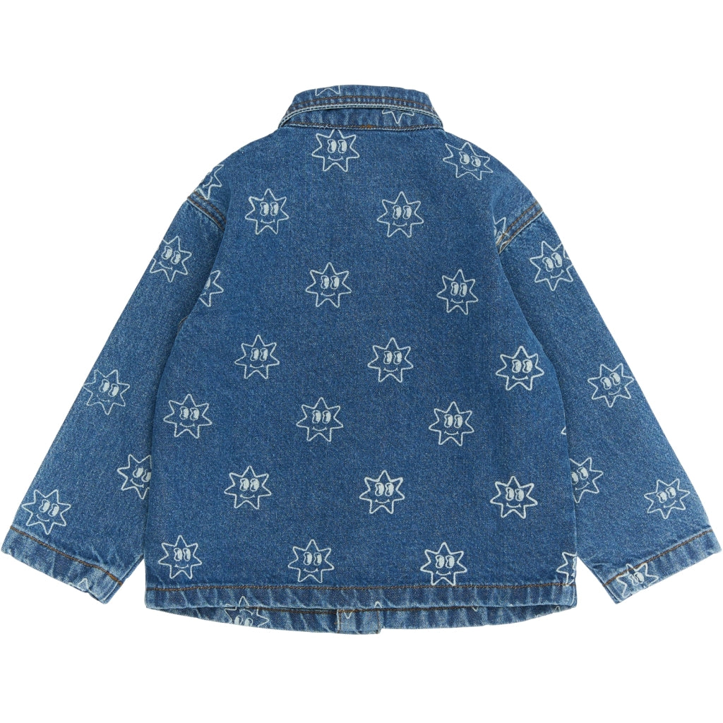 THE NEW SIBLINGS TNSTRipley Oversize Denim Skjortejakke Skjorter Medium Blue Denim AOP