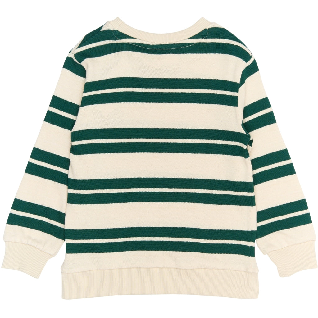 THE NEW SIBLINGS TNSTRobbie Strikket Sweatshirt Sweatshirt Deep Teal Striped