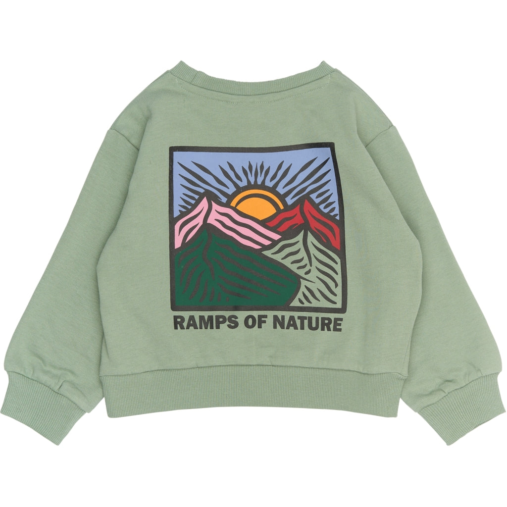 THE NEW SIBLINGS TNSTRolando Oversize Sweatshirt Sweatshirt Lily Pad