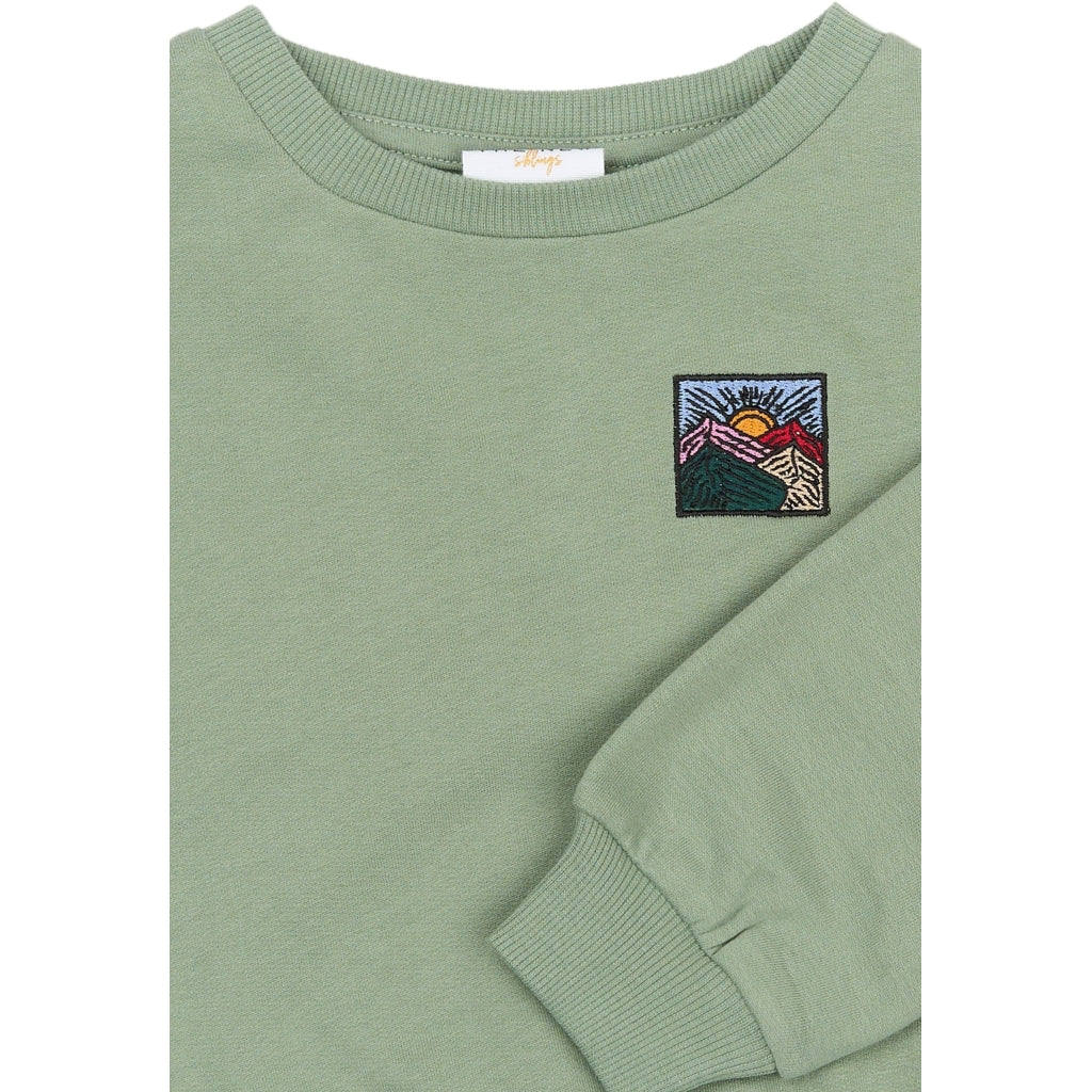 THE NEW SIBLINGS TNSTRolando Oversize Sweatshirt Sweatshirt Lily Pad