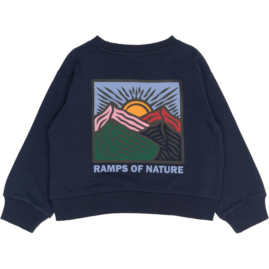 THE NEW SIBLINGS TNSTRolando Oversize Sweatshirt Sweatshirt Navy Blazer