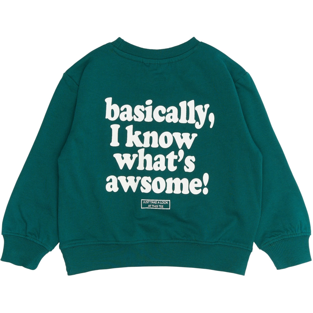 THE NEW SIBLINGS TNSTRory Oversize Sweatshirt Sweatshirt Deep Teal