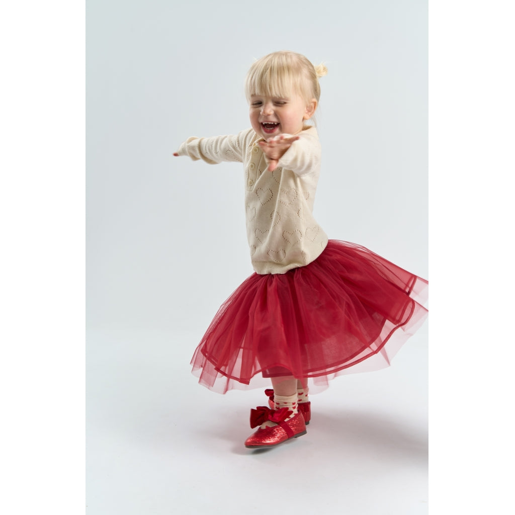 THE NEW SIBLINGS TNSTRosette Mesh Nederdel Nederdel Rio Red TN