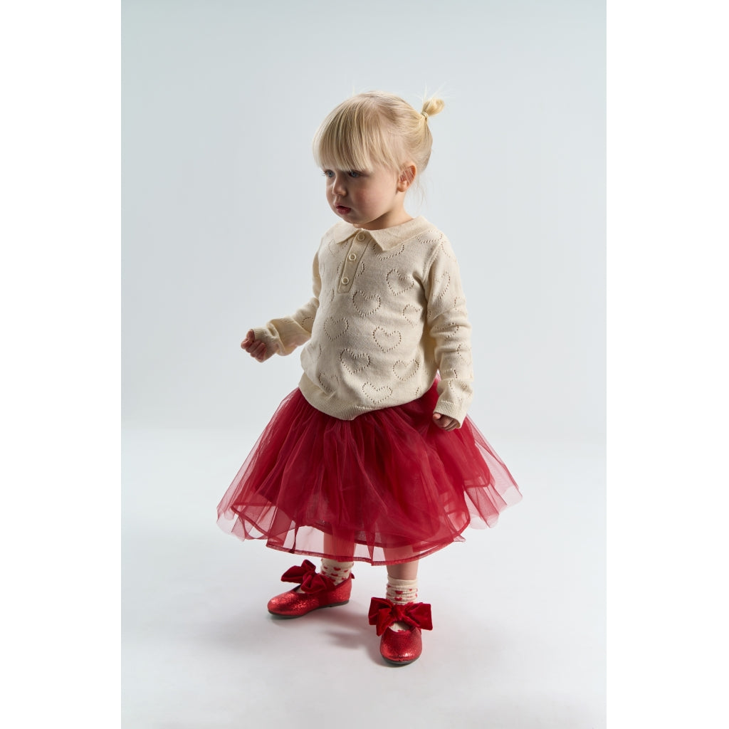 THE NEW SIBLINGS TNSTRosette Mesh Nederdel Nederdel Rio Red TN