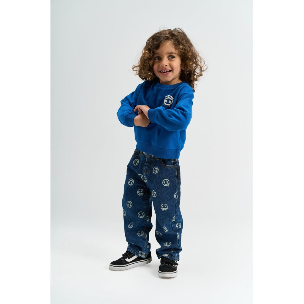 THE NEW SIBLINGS TNSTSamson Oversize Sweatshirt Sweatshirt True Blue