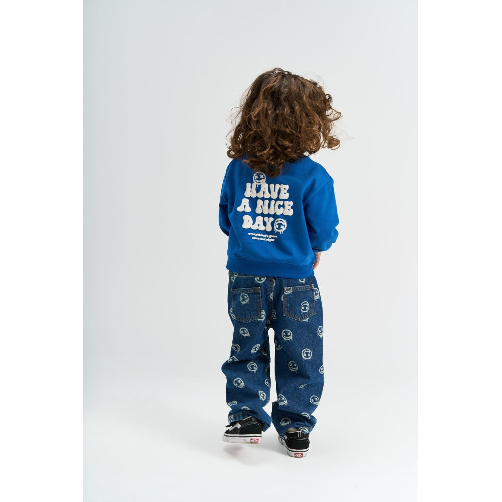 THE NEW SIBLINGS TNSTSamson Oversize Sweatshirt Sweatshirt True Blue