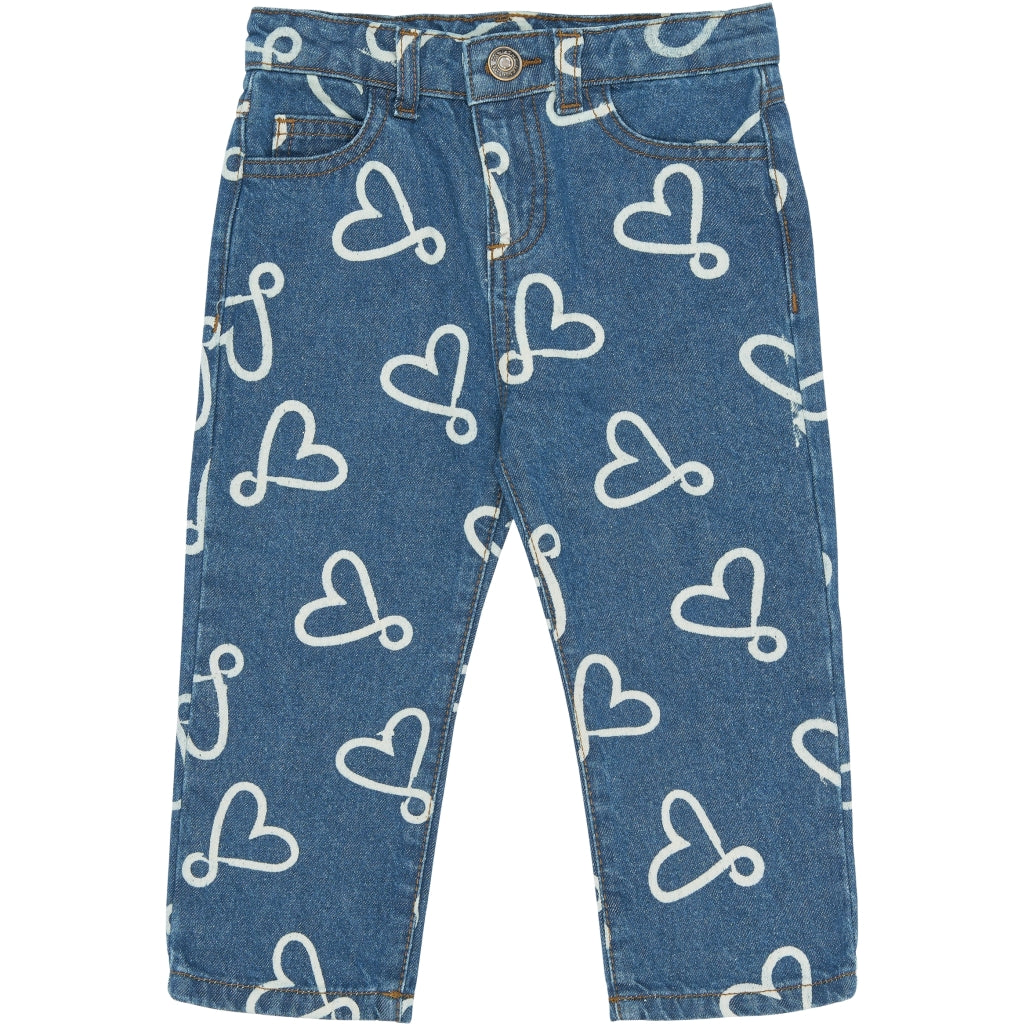 THE NEW SIBLINGS TNSTShea Regular Fit Jeans Jeans Medium Blue Denim AOP