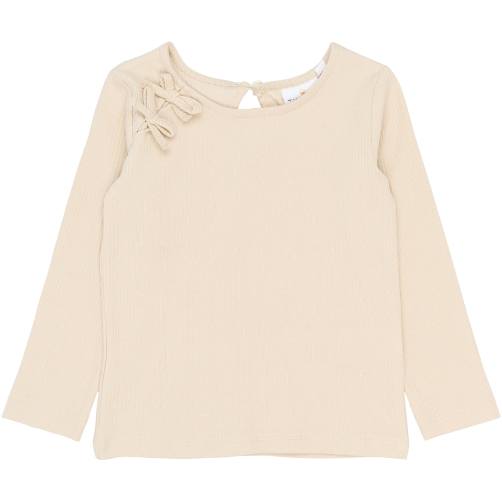 THE NEW SIBLINGS TNSTSigne Langærmet Rib Bluse Langærmet bluse Gardenia