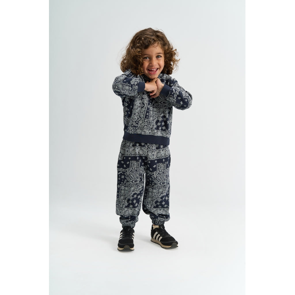 THE NEW SIBLINGS TNSTSimon Sweatpants Bukser Navy Blazer AOP