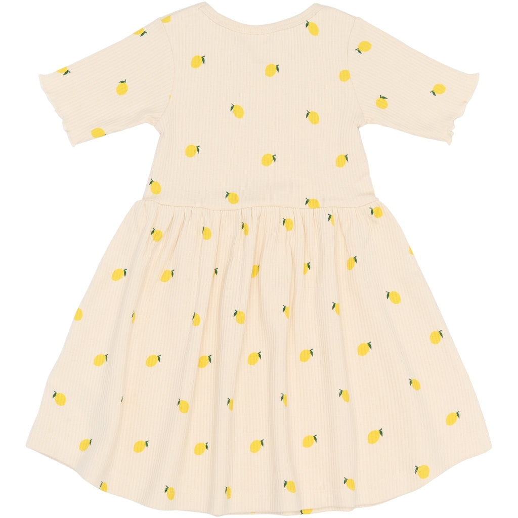 THE NEW SIBLINGS TNSTSmilla Kortærmet Rib Kjole Kjoler Gardenia AOP