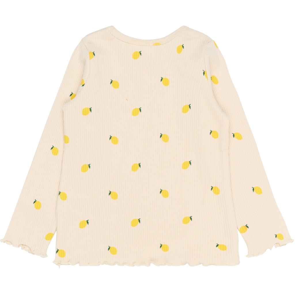 THE NEW SIBLINGS TNSTSmilla Langærmet Rib Bluse Langærmet bluse Gardenia AOP