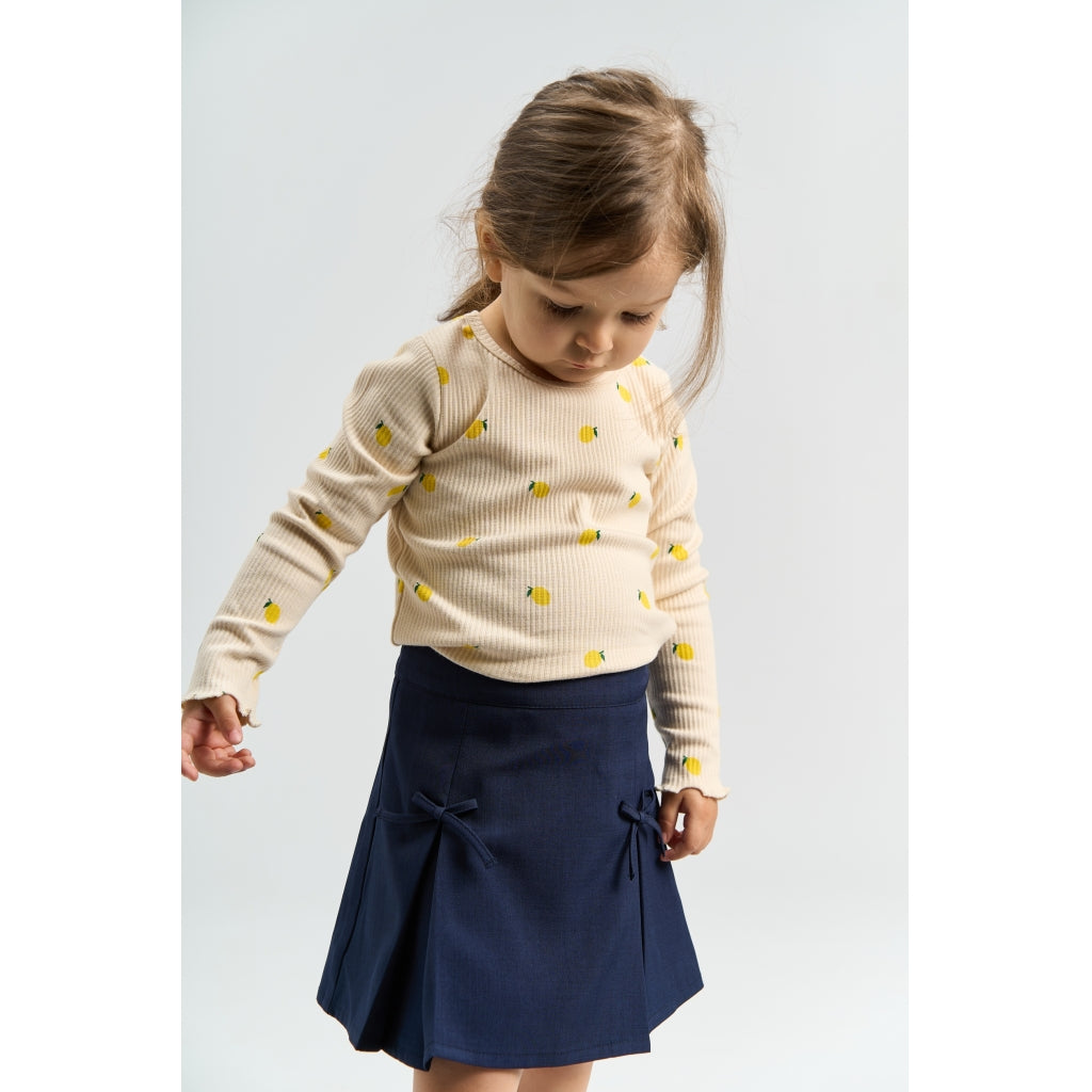 THE NEW SIBLINGS TNSTSmilla Langærmet Rib Bluse Langærmet bluse Gardenia AOP