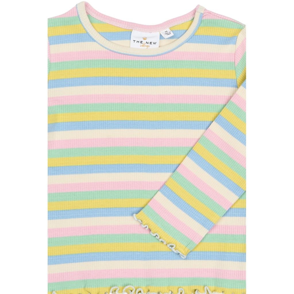 THE NEW SIBLINGS TNSTSofia Langærmet Rib Bluse Langærmet bluse Multi Striped