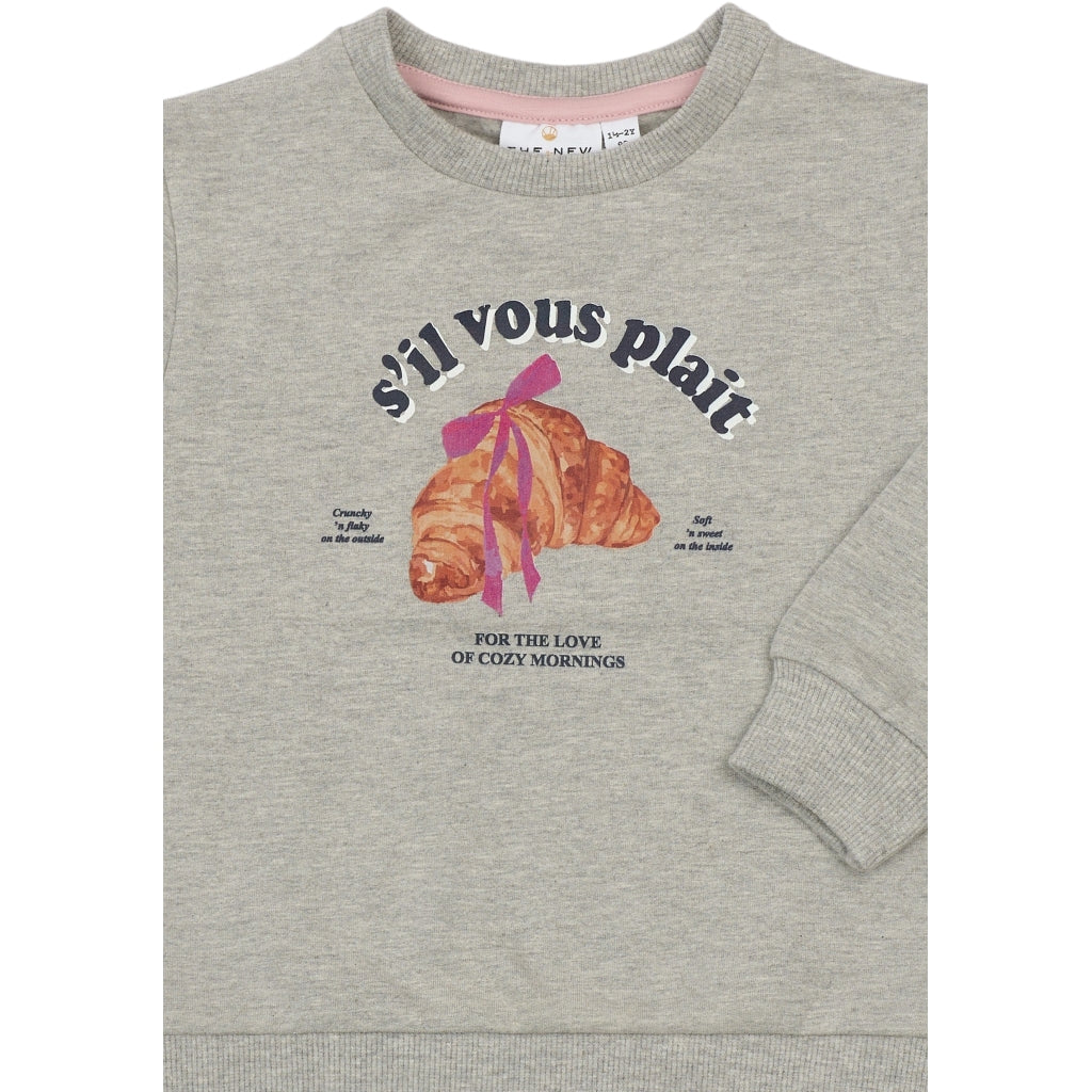 THE NEW SIBLINGS TNSTSolvej Sweatshirt Sweatshirt Light Grey Melange