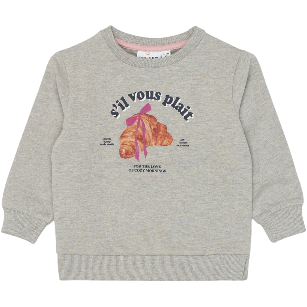 THE NEW SIBLINGS TNSTSolvej Sweatshirt Sweatshirt Light Grey Melange