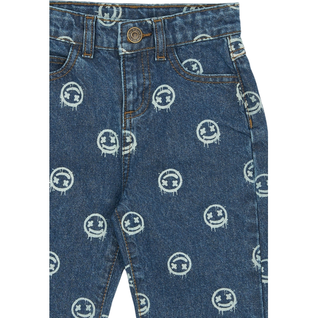 THE NEW SIBLINGS TNSTSpero Baggy Fit Jeans Jeans Medium Blue Denim AOP