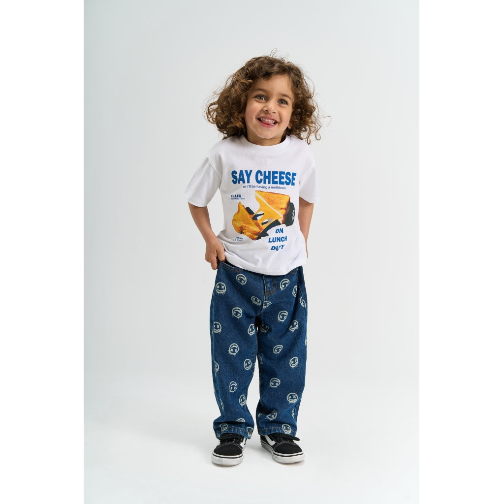 THE NEW SIBLINGS TNSTSpero Baggy Fit Jeans Jeans Medium Blue Denim AOP