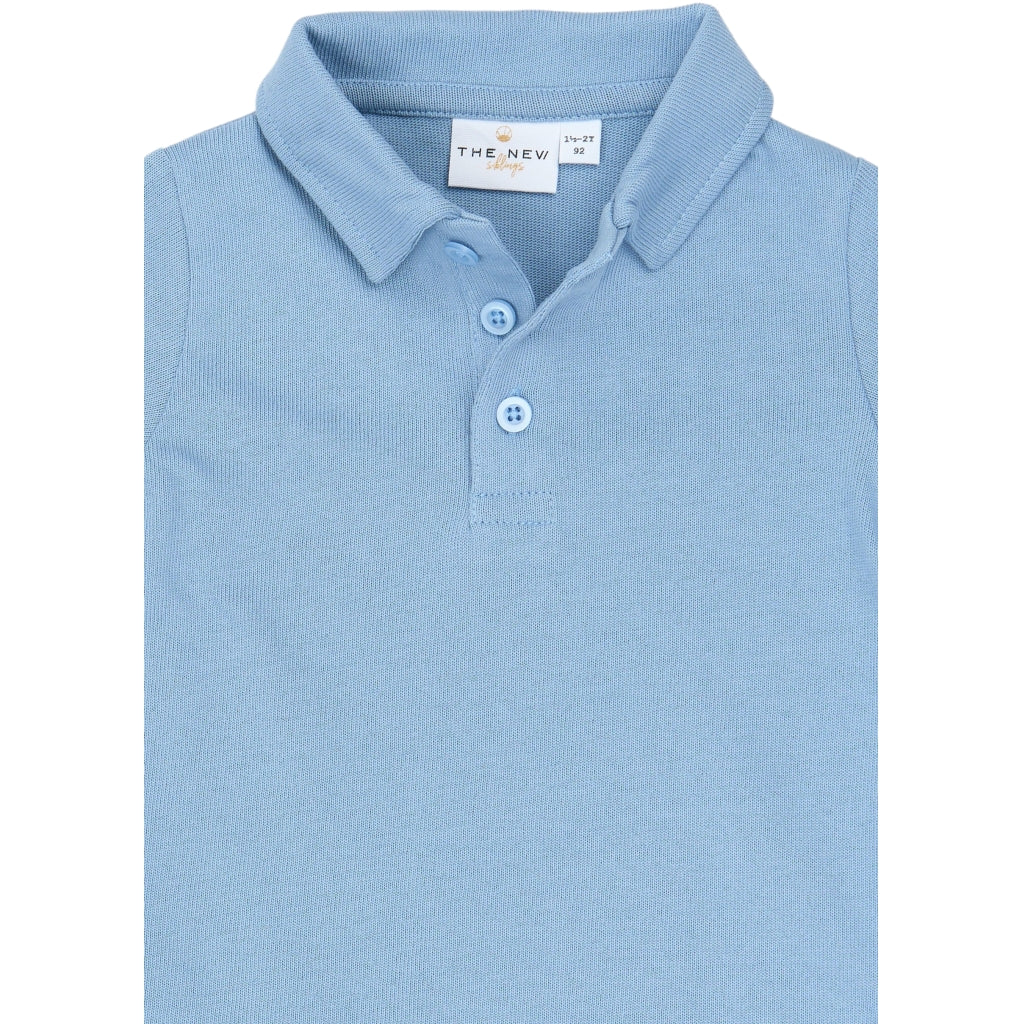 THE NEW SIBLINGS TNSTSteward Kortærmet Polo T-shirt Forever Blue